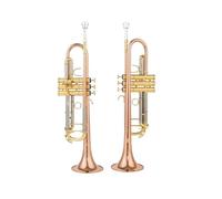 Bb Small Trumpet Silver Golden Key Professional Music Instruments With Case (Color : Gold)