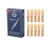 Bb Soprano Saxophone Reeds for Beginners - Strength 2.5, 10pcs Box with Protective Covers, Optimal Sound Quality