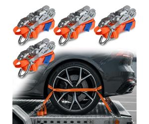 BB Sport Wheel Straps 4 Pack TÜV 3 m 35 mm 2000 daN Car Transport