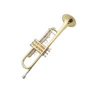 Bb Standard Trumpet Set with Carrying Case, Gloves, and Cleaning Kit - Brass Musical Instrument for Beginners and Advanced Students, Golden