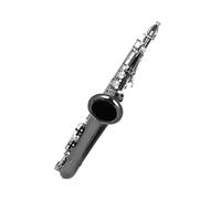 Bb tenor saxophone black nickel plated B type flat tenor set with carrying case mouthpiece cleaning brush etc. Beginner Saxophone