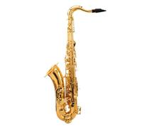 Bb Tenor Saxophone Brass Gold Lacquer B Flat Tenor Sax Curved Neck Musical Instrument With Case