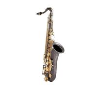 Bb Tenor Saxophone Sax Brass Body Black Nickle Plated Golden Keys Woodwind Instrument