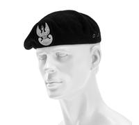 BB-TEX Polish Army Embossed Beret - Black