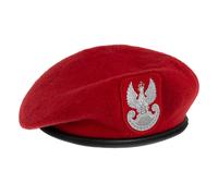 BB-TEX Polish Army Embossed Beret - Red