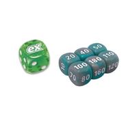 BB-Toy-Trades Compatible with PKM TCG Elite Top Trainer Dice Set Damage Marks Dice Set with BB-Toy-Trades Shipping Protection - Crimson & Purple - Forces of Time - Iron Sheet