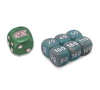 BB-Toy-Trades Compatible with PKM TCG Elite Top Trainer Dice Set Damage Marks Dice Set with BB-Toy-Trades Shipping Protection (Paradoxrift Iron Warrior - Iron Valiant)