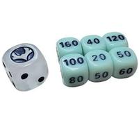 BB-Toy-Trades Compatible with Pokemon Elite Top Trainer Dice Set Damage Marks Dice Set with BB-Toy-Trades Shipping Protection (Silver Storm Winds - Silver Tempest)