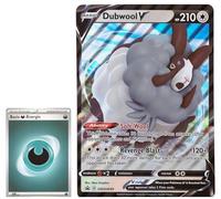 BB-Toy-Trades PKM Trading Card XXL Black Star Promo Card Dubwool V SWSH049 - English - Fullart Holo Mega Jumbo Oversize Single Card with BB-Toy-Trades Sleeve (Dubwool V)