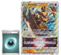 BB-Toy-Trades PKM Trading Card XXL Black Star Promo Card Kleavor VStar SWSH249 - English - Fullart Holo Mega Jumbo Oversize Single Card with BB-Toy-Trades Sleeve (Kleavor VStar)