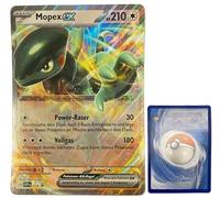 BB-Toy-Trades PKM Trading Card XXL Promo Card - German - Fullart Holo Mega Jumbo Oversize Single Card with BB-Toy-Trades Sleeve (Mopex DE)