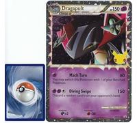 BB-Toy-Trades PKM Trading Card XXL Promo Card Katapuldra Dragapult SWSH132 - English - Fullart Holo Mega Jumbo Oversize Single Card with BB-Toy-Trades Sleeve (Dragapult EN)