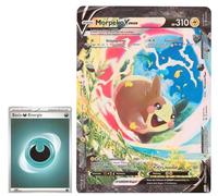 BB-Toy-Trades PKM Trading Card XXL Promo Card Morpeko V-Union SWSH215-218 - German - Fullart Holo Mega Jumbo Oversize Single Card with BB-Toy-Trades Sleeve (Morpeko V-Uni DE)