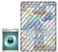 BB-Toy-Trades TCG PKM Trading Card XXL Black Star Promo Card Bailonda ex SVP084 - German - Fullart Holo Mega Jumbo Oversize Single Card with BB-Toy-Trades Sleeve (Bailonda)