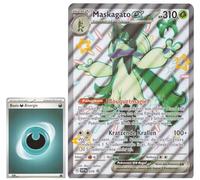 BB-Toy-Trades TCG PKM Trading Card XXL Black Star Promo Card Maskagato ex SVP078- German - Fullart Holo Mega Jumbo Oversize Single Card with BB-Toy-Trades Sleeve (Maskagato ex)