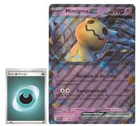 BB-Toy-Trades TCG PKM Trading Card XXL Black Star Promo Card Mimigma ex SVP004 - German - Fullart Holo Mega Jumbo Oversize Single Card with BB-Toy-Trades Sleeve (Mimigma ex)