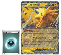 BB-Toy-Trades TCG PKM Trading Card XXL Black Star Promo Card Zapdos ex SVP049- German - Fullart Holo Mega Jumbo Oversize Single Card with BB-Toy-Trades Sleeve (Zapdos ex DE)