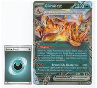 BB-Toy-Trades TCG PKM Trading Card XXL Pokemon Glurak Ex Bobble Image SVP-196 Black Star Promo Card - German - Fullart Holo Mega Jumbo Oversize Single Card with BB-Toy-Trades Sleeve