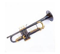 Bb Trumpet B Flat Brass Black Nicke Plated Professional Trumpet Musical Instruments With Leather Case