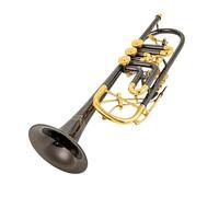 Bb Trumpet B Flat Brass Flat Key Professional Trumpet Musical Instruments With Leather Case Black Nickel Gold
