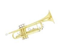 Bb Trumpet B Flat Brass Gold Silver Trumpet For Beginners With Kit Accessories(Color:1)