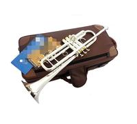 Bb Trumpet Brass Musical Instrument Silver Plated Body Gold Lacquer Key Quality Trumpet With Mouthpiece