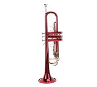 Bb Trumpet Brass Standard Black Trumpet Instrument for Student School Band Orchestra Adult Kid Beginner with Carrying Case for Beginners Bands Red, Trumpet Kit Gold Keys Bb Trumpet