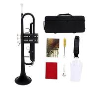 Bb Trumpet, Colorful Trumpet, Trumpet Instrument,brass Trumpet, Playing Bb Trumpet, Professional Bb Trumpet, Beginner Bb Trumpet Instrument Set,trumpet Cleaning Kit (Black)