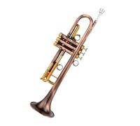 Bb Trumpet Instrument Gold Copper Red Antique Reverse Sleeve Design Professional Performance Model Beginner Trumpet