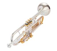 Bb Trumpet Instruments Surface Golden Silver Plated Brass Bb Professional Musical Instrument