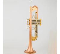 Bb Trumpet Phosphorous Copper Brass Plated Professional Brass Instruments With Case