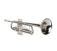 Bb Trumpet, Professional Bb Standard Trumpet Set with Mouthpiece & Cleaning Cloth, Bass Student Trumpet Instrument Western Musical Wind Instrument for Student, Beginners, Adults