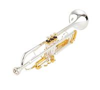 Bb Trumpet Silver Plated Trumpet Small Brass Musical Instrument Trompeta Professional High Grade Yellow Brass