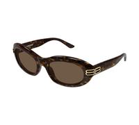 Balenciaga BB0431S 002 Woman Sunglasses Acetate Havana Brown Round