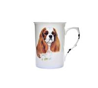(BB17) Hand decorated SINGLE BONE CHINA BEAKER/ MUG/CUP BLENHEIM CAVALIER KING CHARLES Hand decorated Kirsty Jayne China