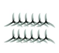 BB39 Reinforced 5 Inch Propellers 3-Blade Props High Temperature Resistance For 2207 Class Brushless Motor Professional Freestyle Drone Propulsion Components 6 Pairs(Clear Grey -6Pairs)