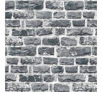 A.S. Creation Wallpaper Neue Bude 2.0 Brick 36140-4 - Textured Faux Stone Grey