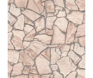BB51137-Bricks and More Stonewall Brick Effect Beige Galerie Wallpaper