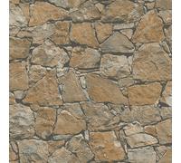 BB51138-Bricks and More Stonewall Brick Effect Bronze Brown Galerie Wallpaper