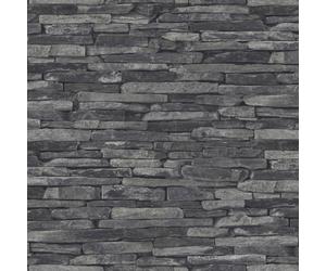 BB51146-Bricks and More Stonewall Brick Effect Silver Grey Galerie Wallpaper