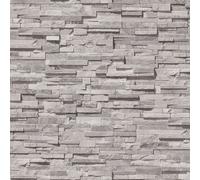BB51150-Bricks and More Brick Effect Silver Grey Galerie Wallpaper