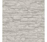 BB51154-Bricks and More Slab Brickwork Silver Grey Galerie Wallpaper