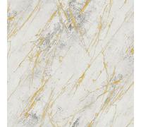BB51160-Bricks and More Marble Effect Silver Grey Galerie Wallpaper