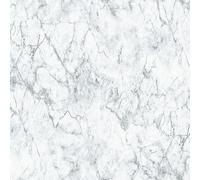 BB51165-Bricks and More Marble Stone Effect Silver Grey Galerie Wallpaper