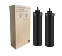 BB9-2 Activited Carbon Filter ,Compatible For Berkey,Black ,Compatible For Gravity Water Filtering ,System,Refrigerator Water Filter Replacement(2pcs)