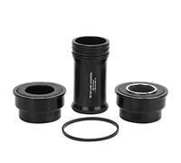 BB91 BB92 Ceramic Bottom Bracket, Integrated Hollow Chain Wheel Bottom Bracket for Mountain Bike and Road Bike, CNC 6061 Aluminum with Silicone Seal, 24mm Inner Diameter (Ceramic bottom