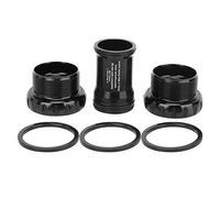 BB91 BB92 Integrated Hollow Chain Wheel Bottom Bracket, Bicycle Bottom Bracket with Ceramic Bearings, 24mm Inner Diameter for Mountain and Road Bikes, CNC 6061 Aluminium with (Ceramic bottom bracket