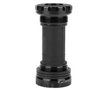 BB91 Bicycle Bottom Bracket, Mountain Bike Thread Type Bottom Bracket, Aluminum Alloy Bicycle Accessory with Sealed Silicone Rubber Waterproof Ring, for Integrative Crankset and Mo (Black)