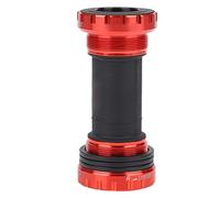 BB91 Bicycle Bottom Bracket, Mountain Bike Thread Type Bottom Bracket, Aluminum Alloy Bicycle Accessory with Sealed Silicone Rubber Waterproof Ring, for Integrative Crankset and Mo (Red)