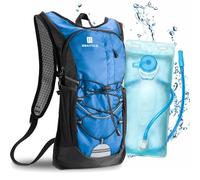 BBAIYULE 2L Hydration Backpack with Hydration Bladder Bicycle Bag for Outdoor Running Cycling Biking Hiking Climbing Skiing Hunting Pouch,Water Backpack with Hydration System for Men and Women (blue)